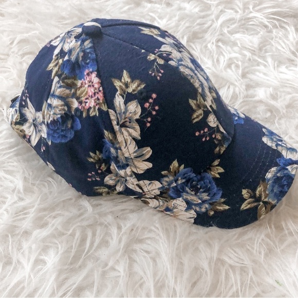 Koogingal Floral Adjustable Cap Blue Floral - Picture 3 of 7